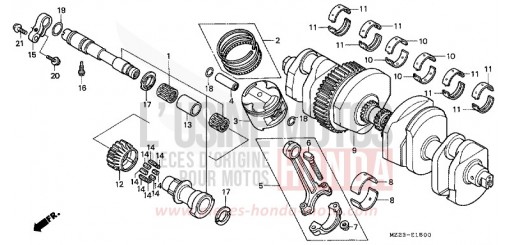 VILEBREQUIN/PISTON CBR1000FP de 1993